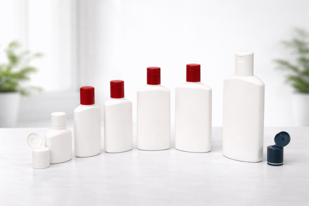 HDPE Flat Bottle 30-60ml, 100ml, 120ml, 200ml