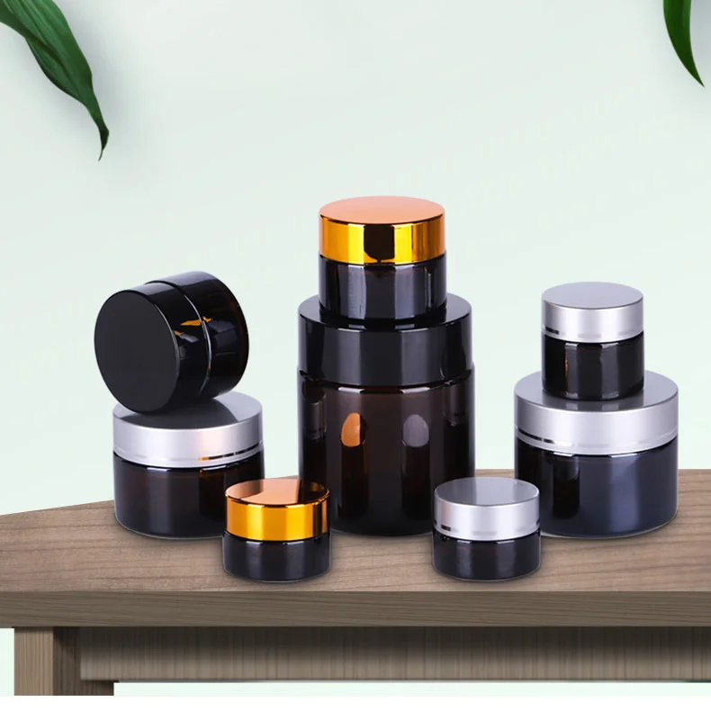 Cosmetic Packaging luxury black cream jars